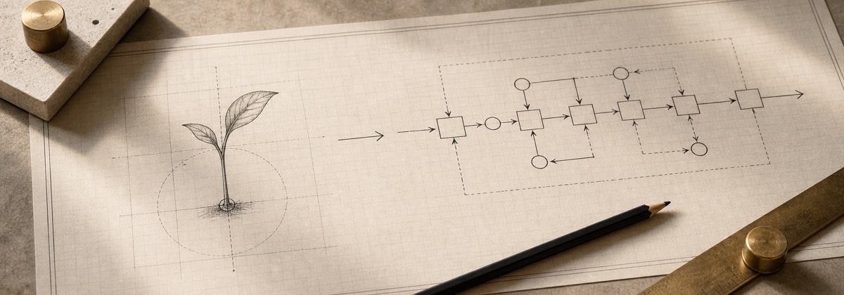 Seed the operating rules. workflow reference image.