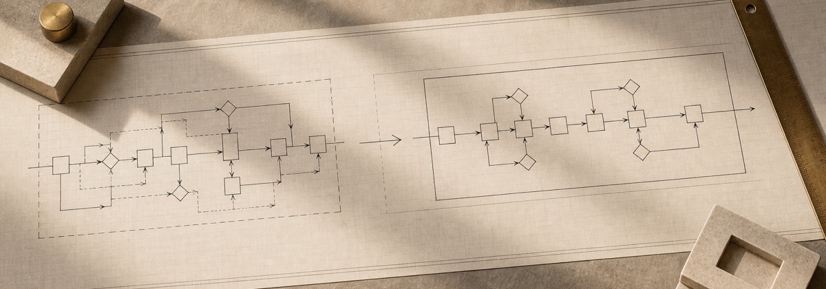 Shift bounded work to AI. workflow reference image.